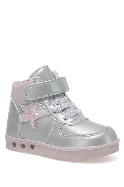 Polaris 622236p2pr Silver Girl's High Sneaker