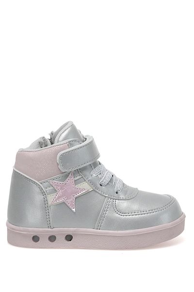 Polaris 622236p2pr Silver Girl's High Sneaker