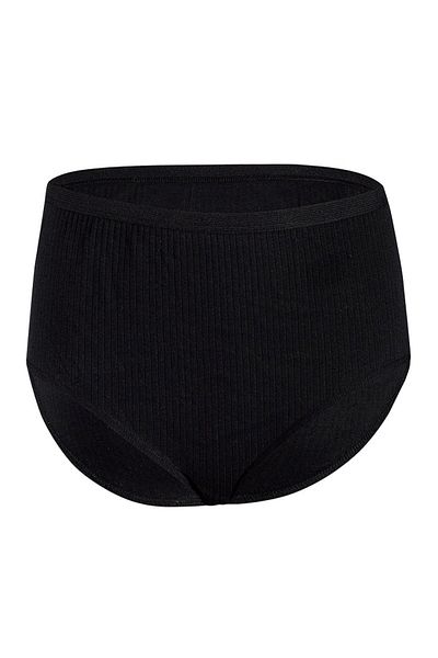 YILDIZ Women's 6 Pack Ribbed Striped High Waist Bato Panties
