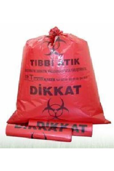 TELKAR Tıbbi Atık Poşeti 55x60 Cm / 100 Micron 1 Rulo 350gr