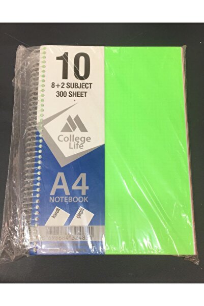 Alfa College Lıfe 8+2 300 Yaprak Çoklu Defter