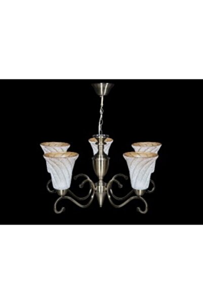 Lamba Ilker 5'li Eskitme Camlı Avize