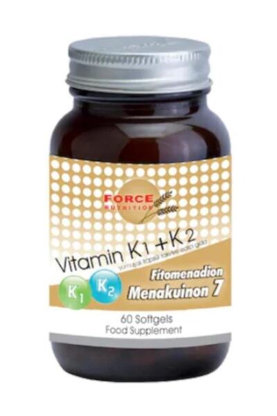 Force Nutrition Vitamin K1 + Vitamin K2 60 Kapsül