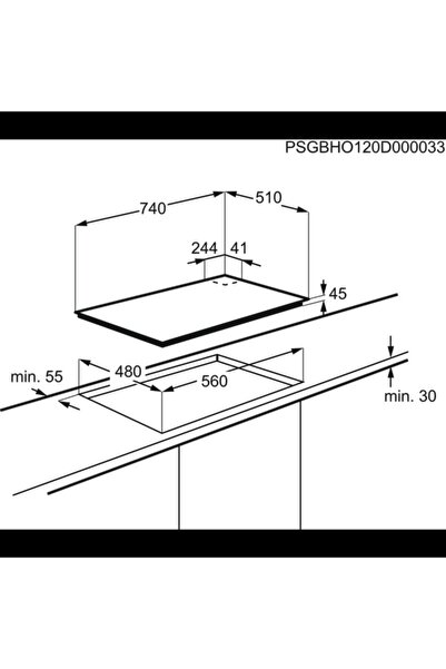 Electrolux Kgg7536k 75 Cm Cam Gazlı Ocak