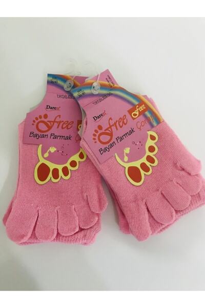 Daren Жіночі шкарпетки з пальцями, що запобігають появі грибка, рожеві, 2 пари