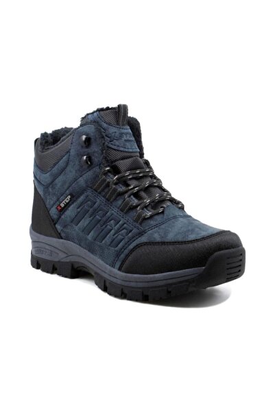 XStep Stepx Navy Blue 40-44 Size Zippered Winter Men's Boots