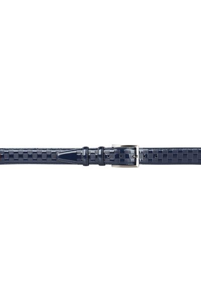Deriza Ζώνη Tera Navy Blue Classic λουστρίνι