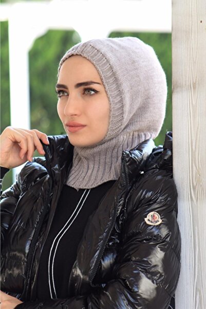 Sahra Şal Dünyası Triko Bone Bej Rengi