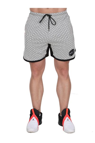 Big Sam Armor Pattern Gym Training Shorts 1478