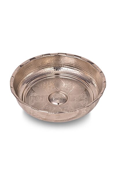Genel Markalar Makine İşleme Nikel Bakır Kurnacı Hamam Tası 16 cm