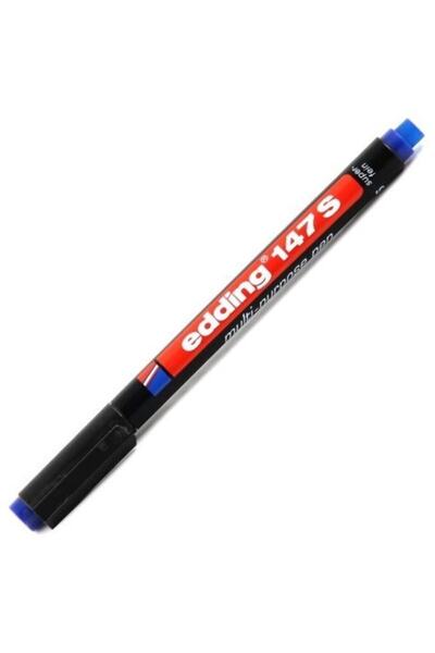Edding 147s Asetat Kalemi Permanent S Seri 0.3 Mm Mavi (10 Lu Kutu)