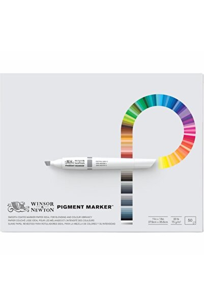 Winsor Newton Winsor & Newton: Pigment Marker Memo Pad: 50 Sheets: 28 Cm X 36 Cm