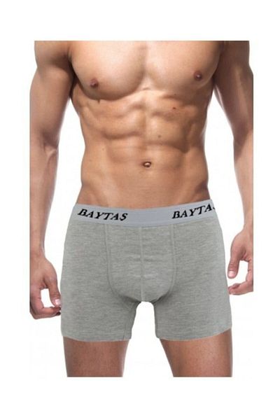 Baytas Ανδρικά μποξεράκια 10 τεμαχίων γκρι Lycra