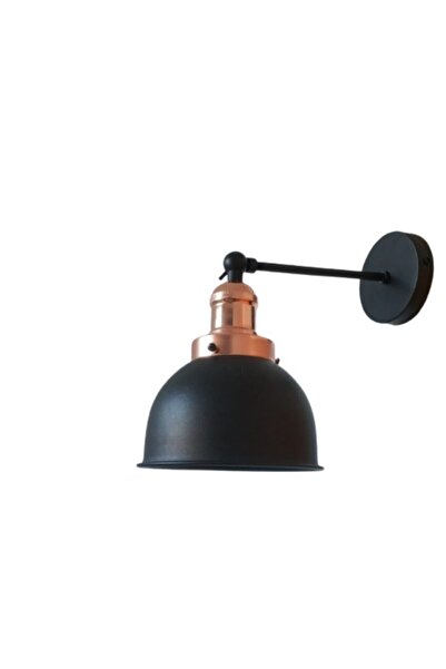 Rsylight شمعدان حائط مفصلي مزخرف معدني من النحاس الأسود من Rys Retro
