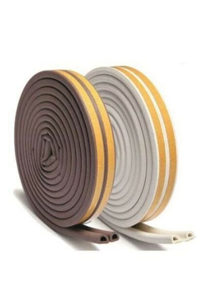 Bondit Cebeci 2X5=10 m Door Tape and Window Wick Tape Adhesive White and Coffee Color 10 Meters