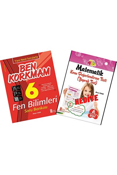 Ata Yayıncılık 6. Sınıf Ben Korkmam Fen Bilimleri Soru Bankası+matematik 6 Ya...