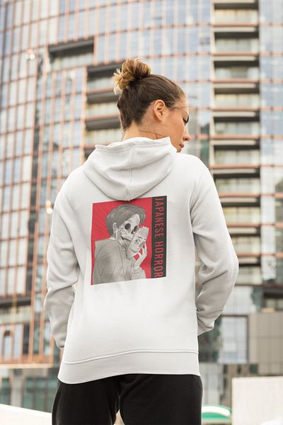 Raf Coll Φούτερ Unisex με λευκή κουκούλα με ψηφιακή εκτύπωση