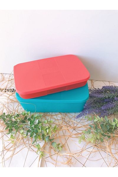 Tupperware Blue Pink Angel 2-Piece Storage Container