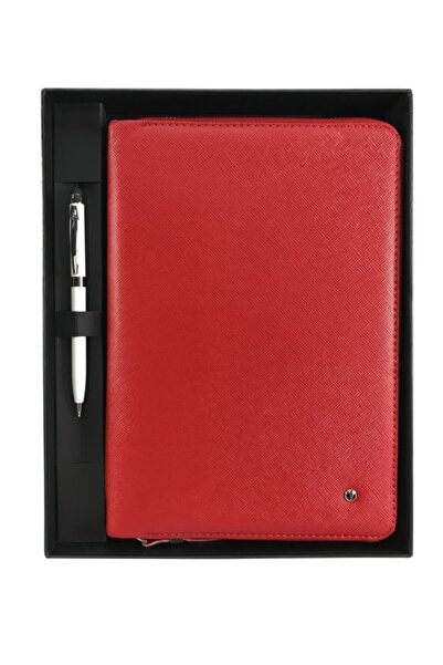 Genel Markalar A5 Ipad Tablet Kılıfı Kırmızı + Touch Pen Tükenmez Kalem Dr811...