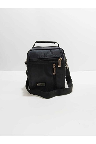 Dünyanın Çantası Men's Black Multi-Compartment Hand and Shoulder Strap Bag