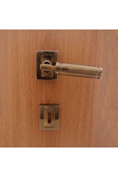 Azm Hırdavat Ibiza Kapı Kolu Rozetli Antik Bakır Yale