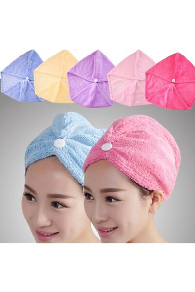 Welfare Microfiber Magic Hair Drying Towel and Hair Cap Turban