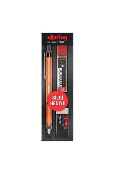Rotring Visuclick School Set Versatil Pencil + Min + Eraser Set of 3 0.5 Mm Orange Ro-vk05-orange