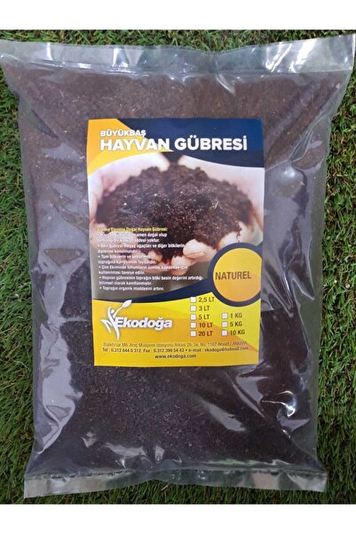 Ekodoğa Büyükbaş Hayvan Gübresi 5 Litre Hayvan Gübresi Yanmış Elenmiş Gübre D...