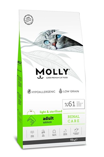 Molly Sterilized Somonlu Kısırlaştırılmış Kedi Maması 15 Kg