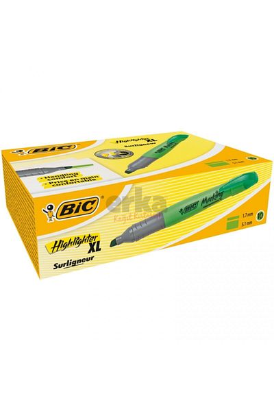 Bic Bıc Marking Highlighter Xl Highlighter Green Box of 10