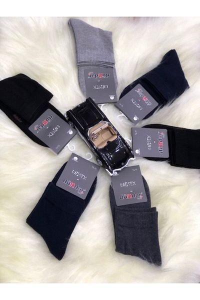 Dündar 6-Piece Extra Towel Sole Unisex Hip Booties Socks
