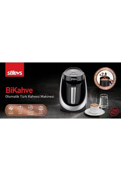 Stilevs Bıkahve Automatic Turkish Coffee Machine Silver Sıh31154