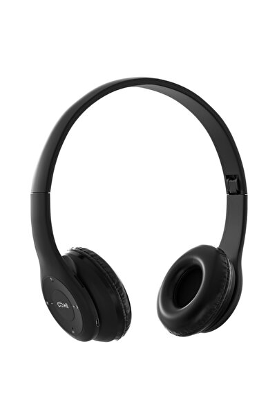 MF PRODUCT Acoustic 0131 Mikrofonlu Kulak Üstü Kablosuz Bluetooth Kulaklık Siyah