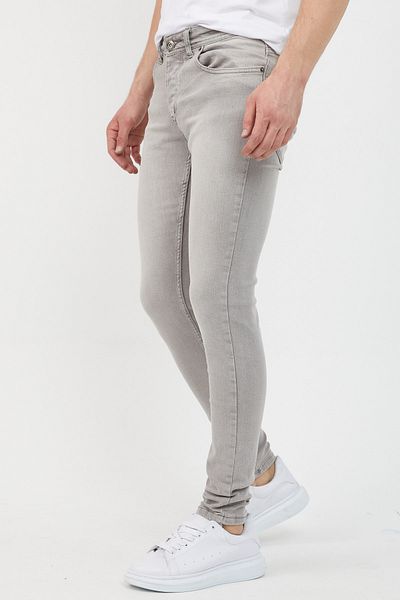 MODAMESTO Ανδρικό τζιν σε γκρι Slim Fit Lycra Skinny Leg