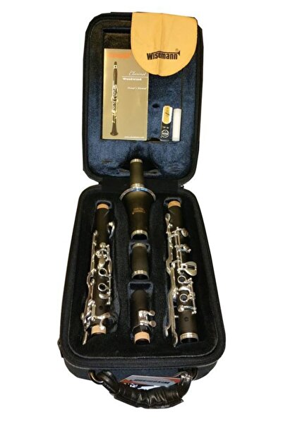 WISEMANN Siyah Çantalı Dcl-g200 Model Amati Stil 4 Yüzüklü Sol Klarnet Seti