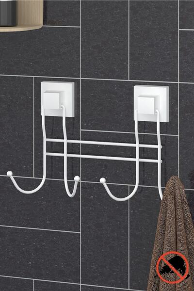 Teknotel Easyfıx Yapıskanlı Dörtlü Askılık Beyaz Ef252