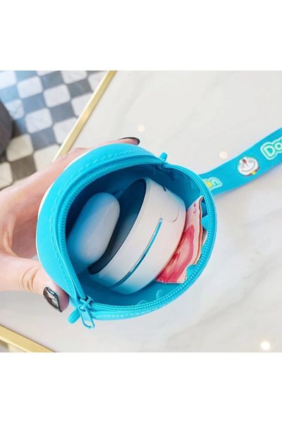 NETAVANTAJ Geantă cu curea de umăr din silicon Blue Doremon Design
