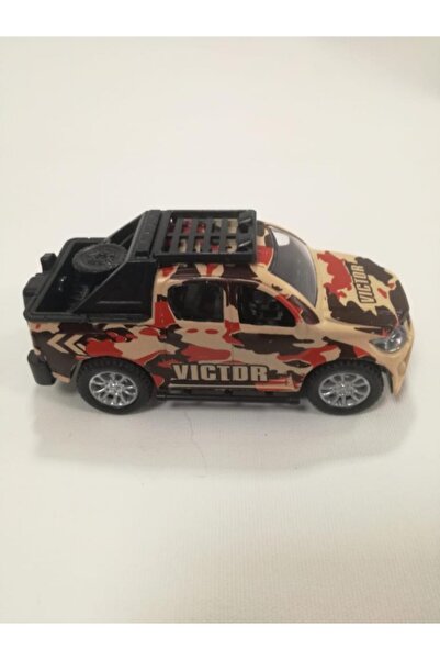 Farbu Oyuncak Fast Racer High Simulation Metal Çek Bırak Askeri Araba K137a25k