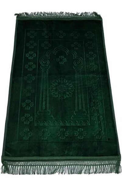 Yurdakul Lüks Peluş Seccade / Büyük Ebat & Altı Kaydırmaz & Kalın Taban