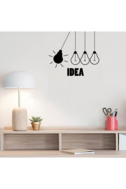 Modatools ضوء لمبة مكتب الجدار ملصق الأعمال فكرة الجدار الإبداعي