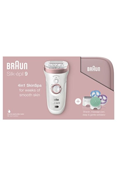 Braun Silk-épil 9 9897 Sensosmart Epilatör Pembe - 4 Ek Parçalı Islak Ve Kuru Kablosuz Epilatör