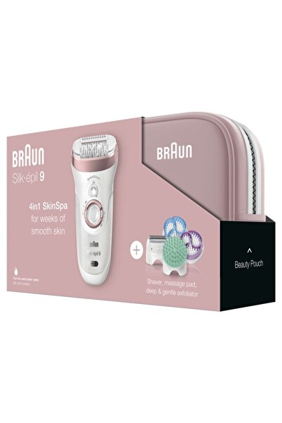 Braun Silk-épil 9 9897 Sensosmart Epilatör Pembe - 4 Ek Parçalı Islak Ve Kuru Kablosuz Epilatör