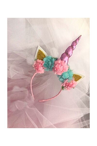 bbays new ternd Özel Tasarım Unicorn Taç,pembe Doğum Günü