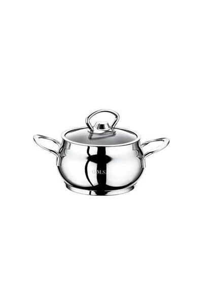 OMS PASLANMAZ Steel 16x5 Cm Mini Flat Pot 2008