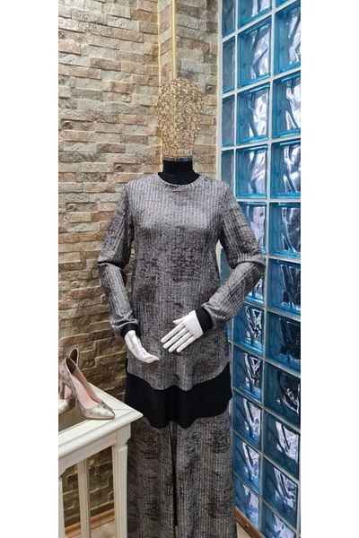 DAGBUTIK طقم حجاب مع بنطلون فضفاض مضلع