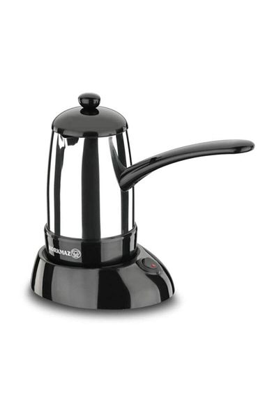 KORKMAZ A365 Glossy Inox/black Electric Coffee Pot