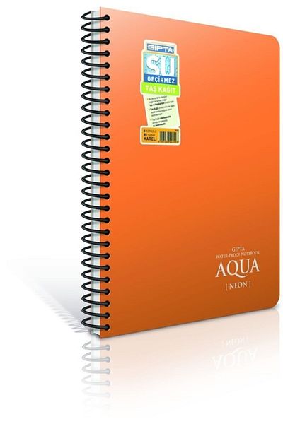 Gıpta Aqua Spiral PP Cover Neon A6 80-4 3-1916000-2011