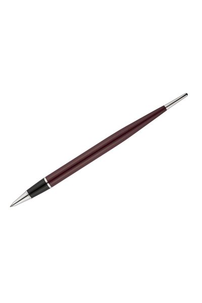 Scrikss 17 Claret Red Silver Ballpoint Pen Kilasik