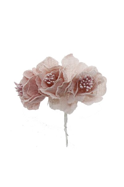 mutlu adım 12 Demet (36 Adet) Tomurcuklu Keten Gül Çiçek