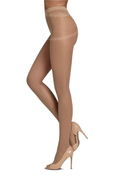 Penti Pop Up Korseli Bronz Külotlu Çorap | Pcdp127c15sk-b